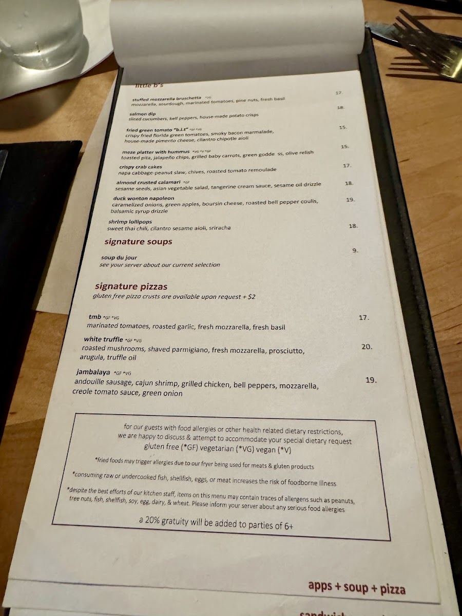 bb's restaurant and bar Menu - Image 2